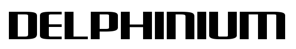 Delphinium Pro font preview